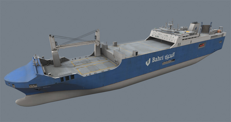 Ro-Ro ship model