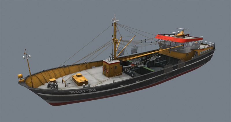 Fishing vessel model