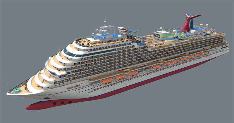 Cruise ship model