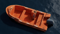 Rescue Boat 3D model overall view