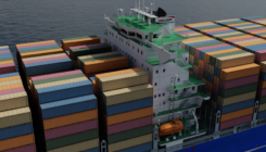 Container ship 3D model details