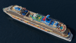 Cruise ship 3D model overall view
