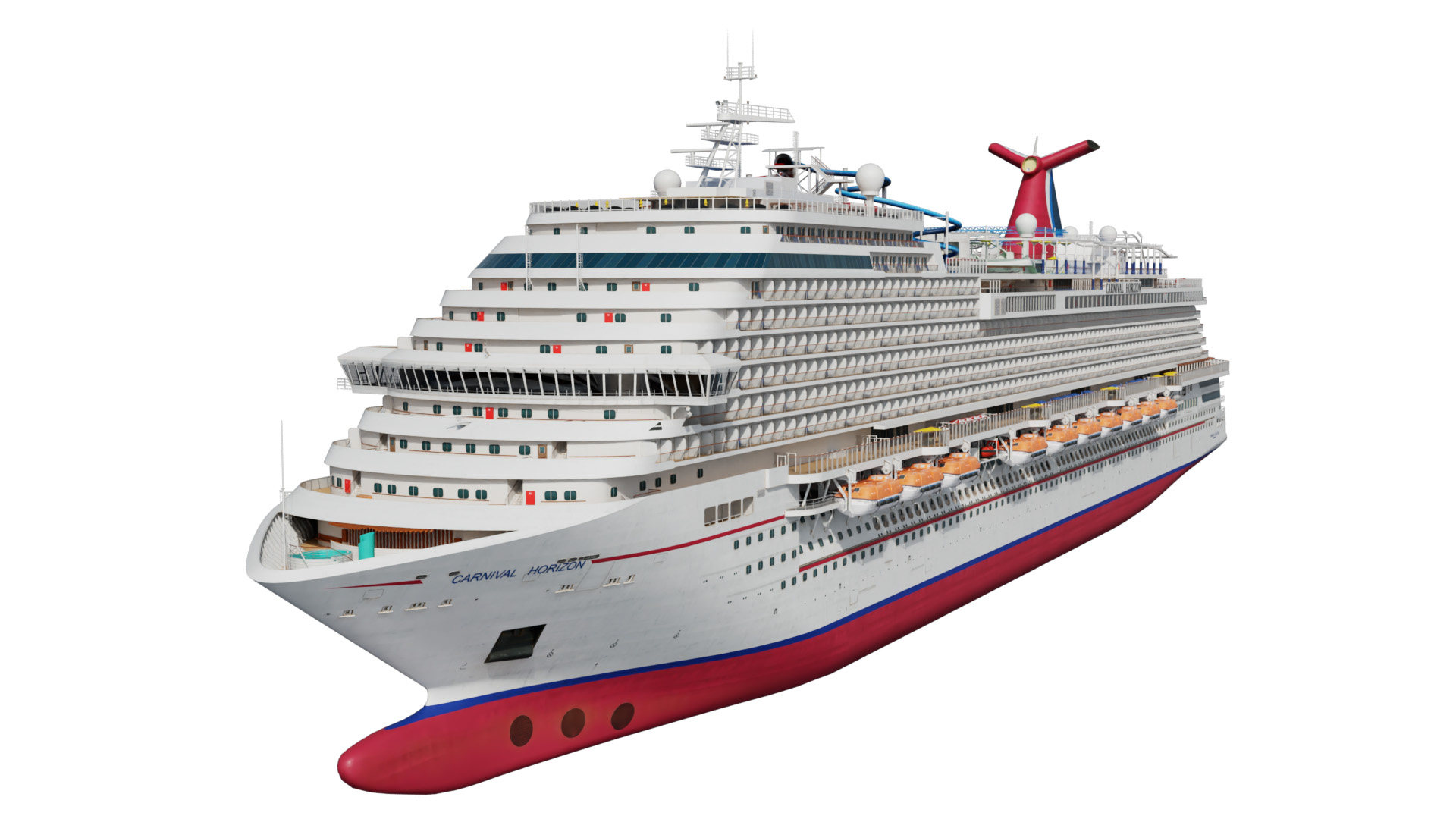 Cruise ship 3D model