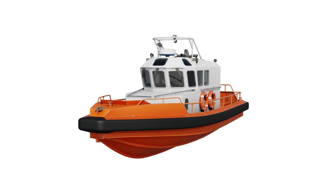 Fast Rescue Daughter Craft Boat 3D model