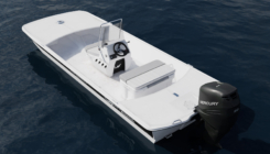Fishing boat overall view in 3D