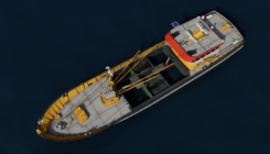 Fishing Trawler 3D overall view