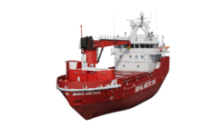 Small container ship 3D model