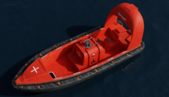 Lifeboat 3D model overall view