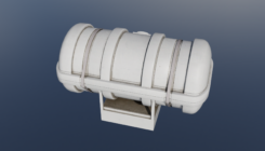 Liferaft container 3D model