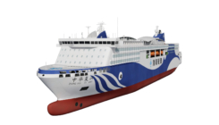 Ro-Pax ship 3D model