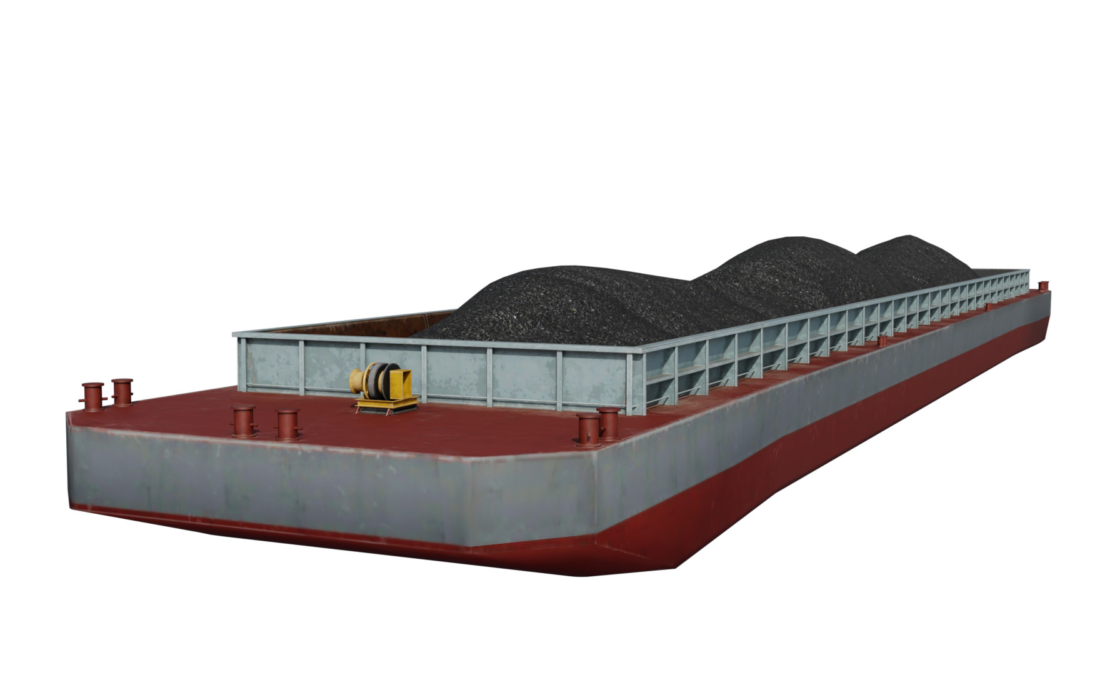 Hopper Barge 3D model