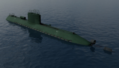 Submarine 3D visualization