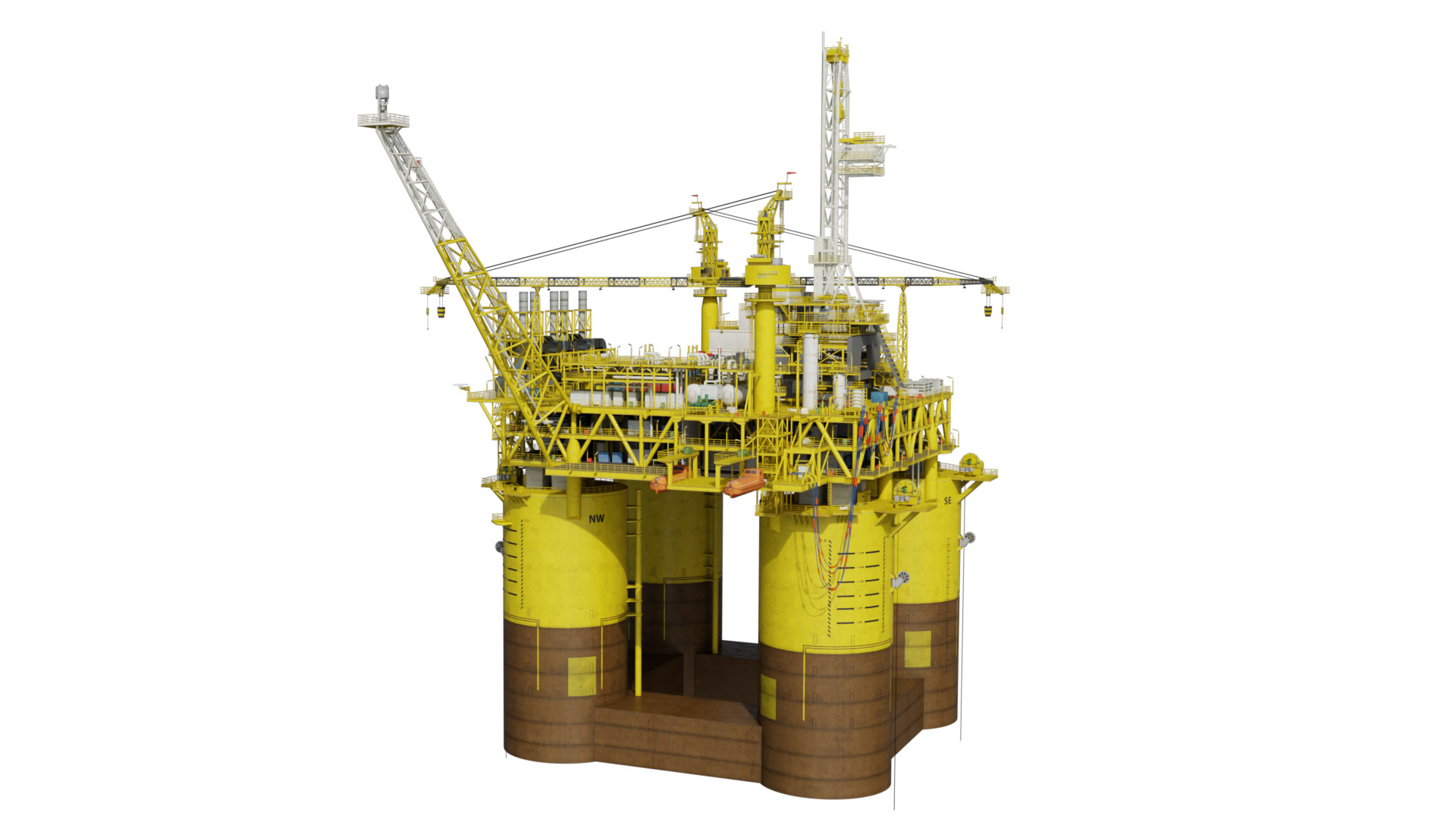 Oil Rig 3D model